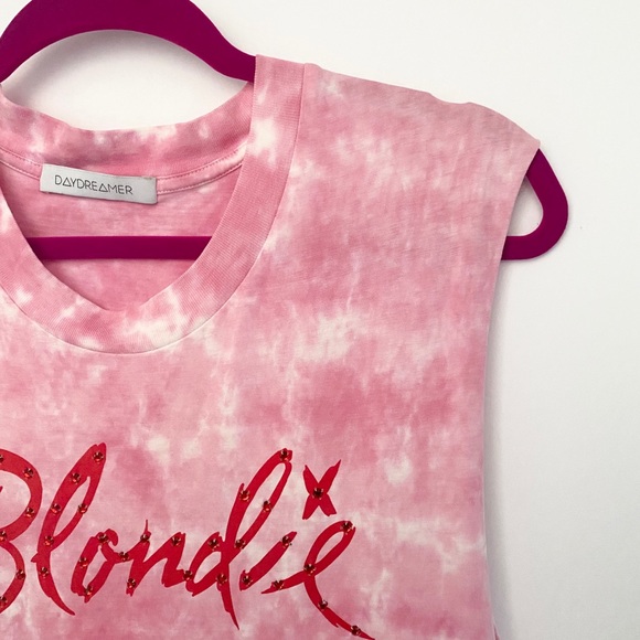 Daydreamer ☻︎ Blondie Muscle Tee ☻︎ Pink Tie Dye - Picture 6 of 16